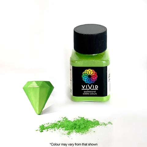 Vivid Leaf Green Edible Metallic Dust 10 Grams