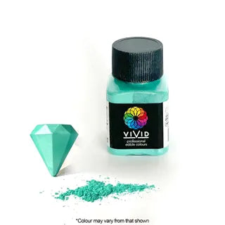 Vivid Aquamarine Edible Metallic Dust 10 Grams