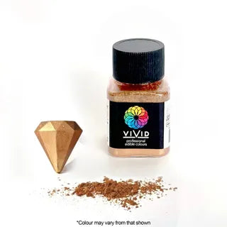 Vivid Rose Gold Gold Metallic Dust 10 Grams