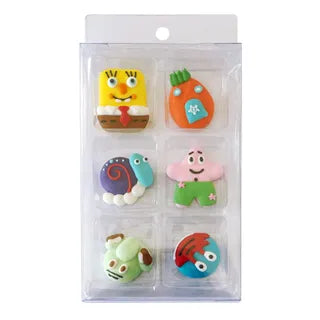 Bob & Friends Sugar Decorations 6 Piece Pack