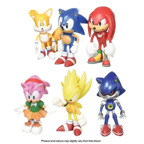 Sonic The Hedgehog Figurine Toppers 6 Piece Set