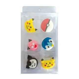 6 Piece Pokemon Sugar Decorations Set