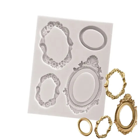 Oval Picture Frame Silicone Mould