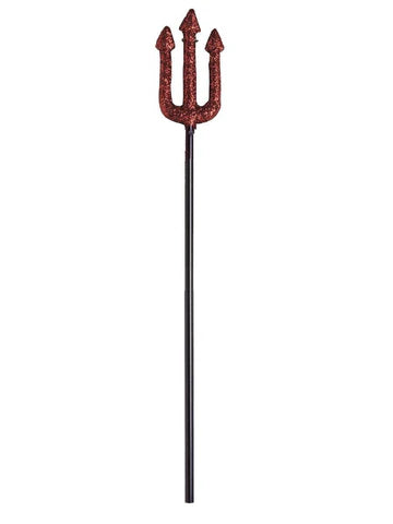 Glitter Trident, Red, 58cm