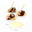 Loyal -Slip Dessert Board Rectangle 95x55mm- 1mm Gold with Tab Pack of 50