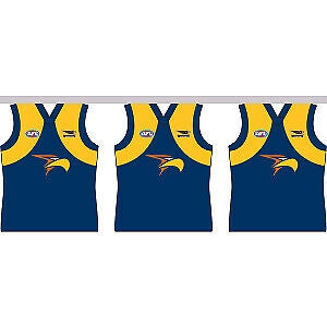 West Coast Eagles Party Bunting 4m Collectors Edition