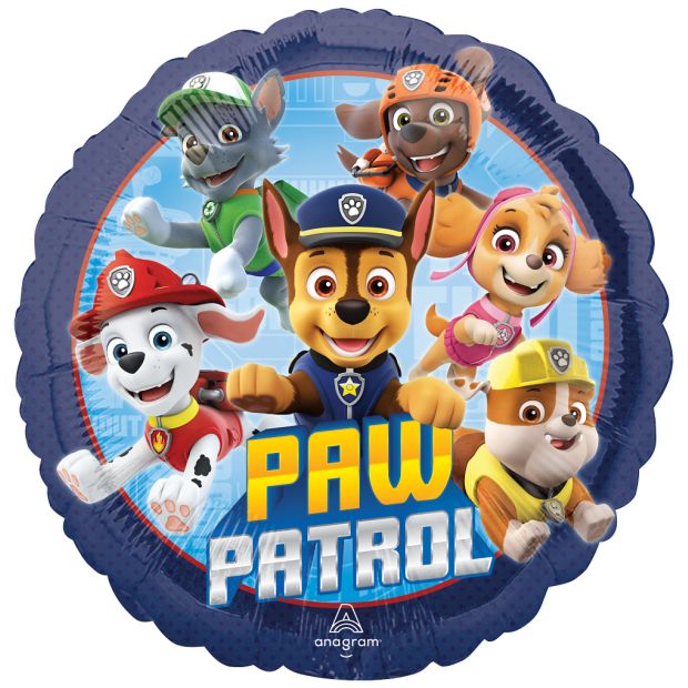 Paw Patrol 45cm Round Foil Balloon