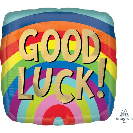 Foil Balloon 17” Goodluck Rainbow