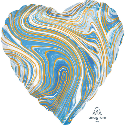 Marblez Blue Heart Foil 43 cm