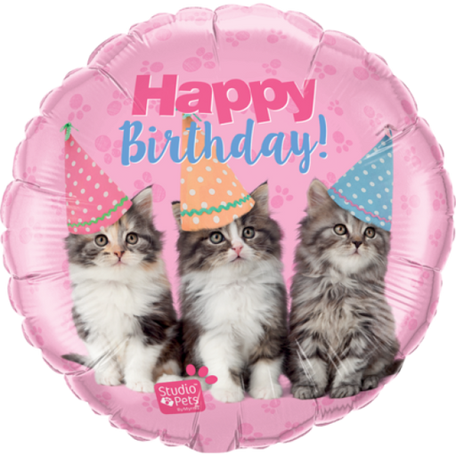 Foil 18" Happy Birthday Baby Kittens