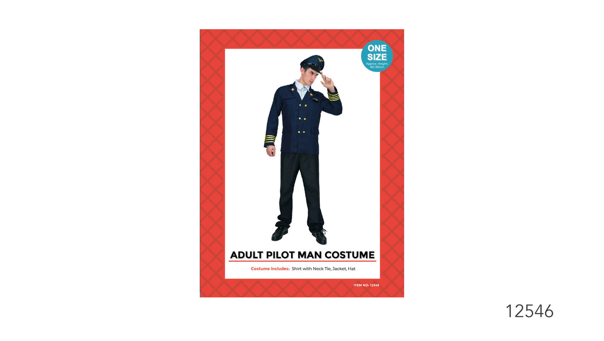 Adult Deluxe Pilot Man Costume