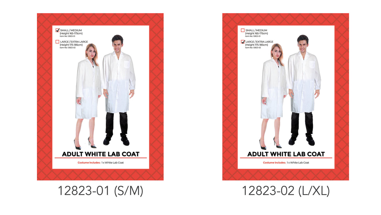 Adult White Lab Coat