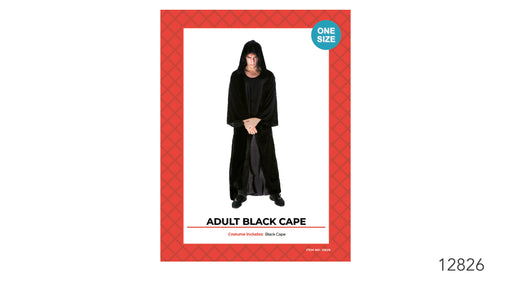 Adult Black Cape Costume