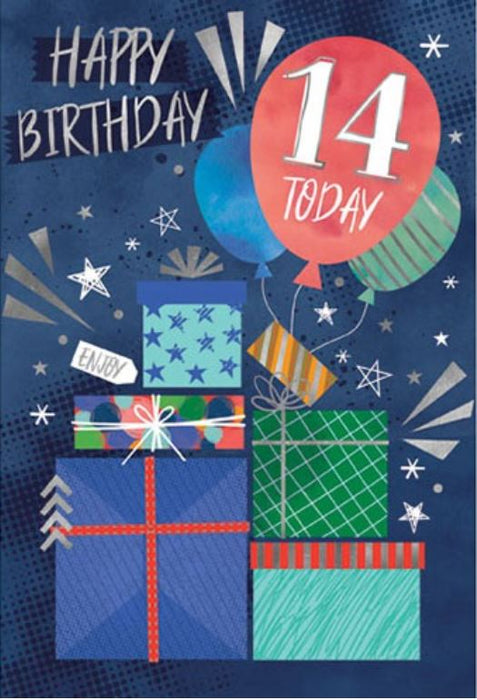 Happy 14th Birthday Card