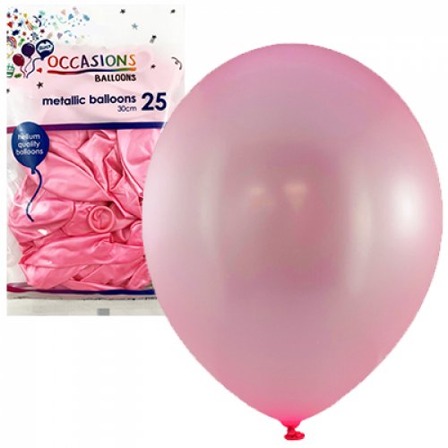 Metallic Balloons 25 pack 30cm