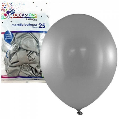 Metallic Balloons 25 pack 30cm