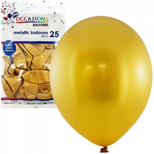 Metallic Balloons 25 pack 30cm