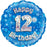 Blue Foil Holographic Happy Birthday 46cm Assorted Ages