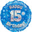 Blue Foil Holographic Happy Birthday 46cm Assorted Ages