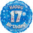 Blue Foil Holographic Happy Birthday 46cm Assorted Ages