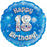 Blue Foil Holographic Happy Birthday 46cm Assorted Ages