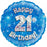 Blue Foil Holographic Happy Birthday 46cm Assorted Ages