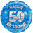 Blue Foil Holographic Happy Birthday 46cm Assorted Ages