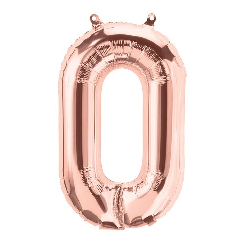 16" Rose Gold Foil Balloon Alpha O