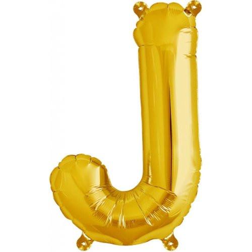 16" Gold Foil Balloon Alpha J