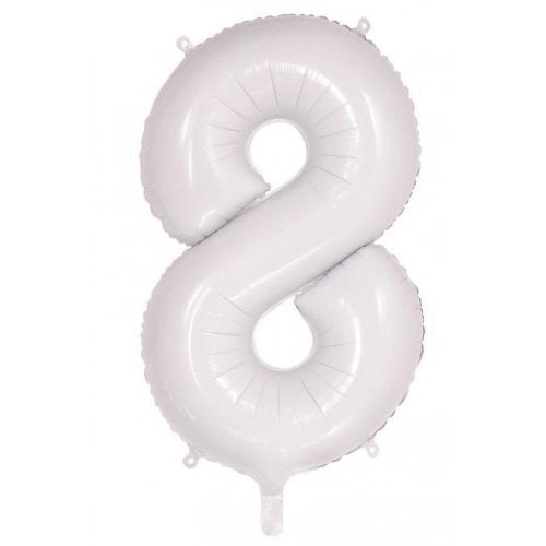 White Mega Foil 34'' Numbers