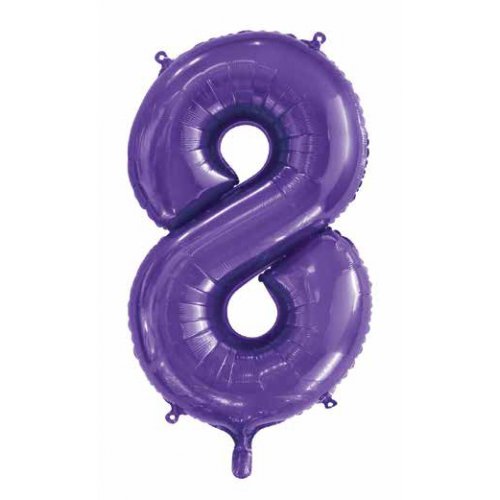 Purple Mega Foil 34'' Numbers