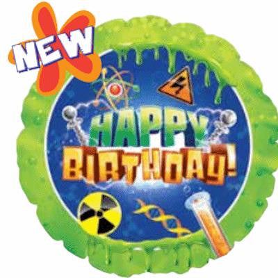 Mad Scientist Happy Birthday 18'' Foil Balloon