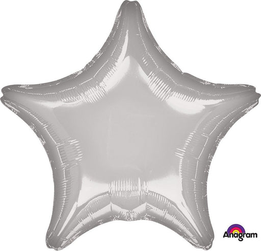 Foil Star Silver Plain 45cm