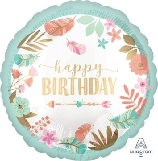 Foil 18" Satin Boho Birthday Girl