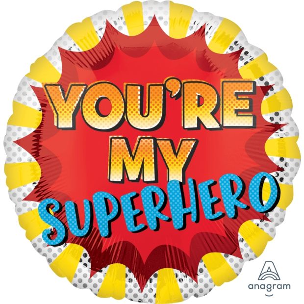 You're My Superhero 18'' Foil Balloon