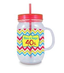 Mason Jar Double Wall With Straw 40th