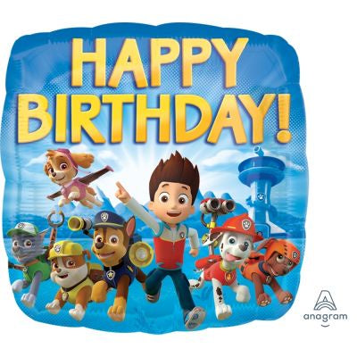 Paw Patrol Happy Birthday 18''/43cm Foil Balloon