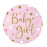 Sparkling Holographic Baby Girl Pink/Gold With Dots 18'' Foil