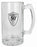 50th Beer Mug with Handle & Pewter Look Badge