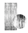 Silver Metallic Curtain