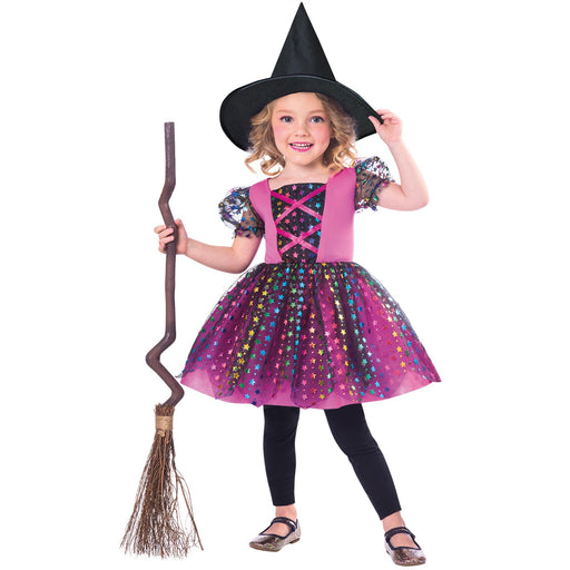 Rainbow Witch Kids Costume