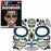 Day Of The Dead Face Tattoo Blue Set