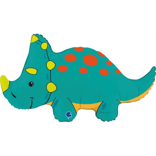 Triceratops 44''/112cm Supershape Foil Balloon