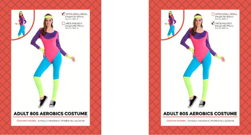 Adult Female 80s Aerobics Costume