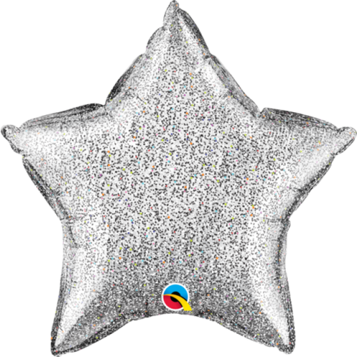 Foil Star Silver Glittergraphic 51cm