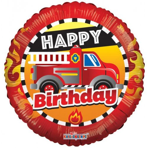 Happy Birthday Truck Foil Balloon