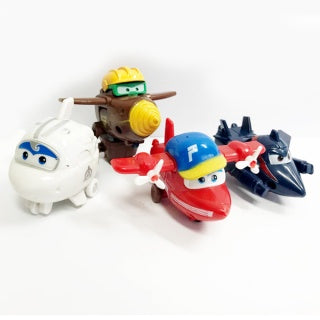 Super Wings | Plastic Figurines | 4 Piece Set