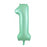 Matt Pastel Mint Mega Foil 34'' Numbers