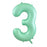 Matt Pastel Mint Mega Foil 34'' Numbers