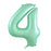 Matt Pastel Mint Mega Foil 34'' Numbers